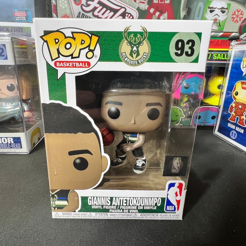 Funko Pop Basketball NBA Milwaukee Bucks Giannis Antetokounmpo 93 Vinyl Figure